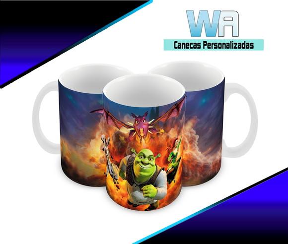 Caneca Polímero Shrek Personalizada