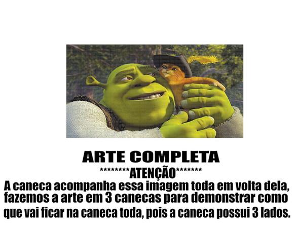 Caneca Polímero Shrek Personalizada
