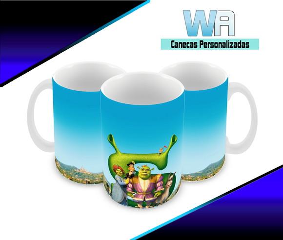 Caneca Polímero Shrek Personalizada