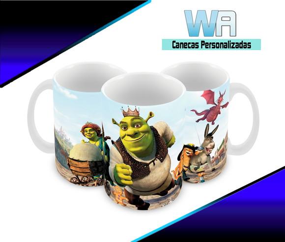 Caneca Polímero Shrek Personalizada