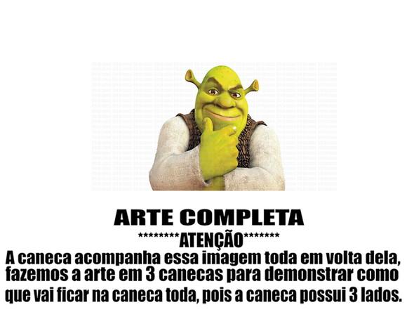 Caneca Polímero Shrek Personalizada