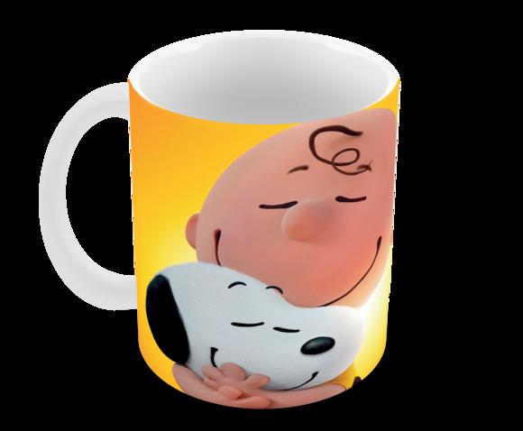 Caneca Polímero Snoopy Nome Personalizada