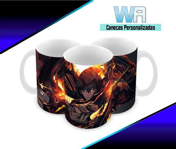 Caneca Polímero Solo Leveling Personalizada