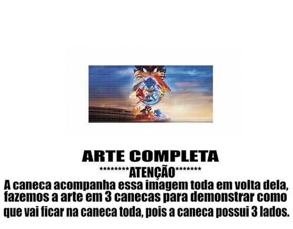 Caneca Polímero Sonic 3 Personalizada