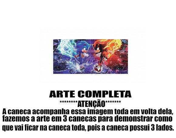 Caneca Polímero Sonic 3 Personalizada