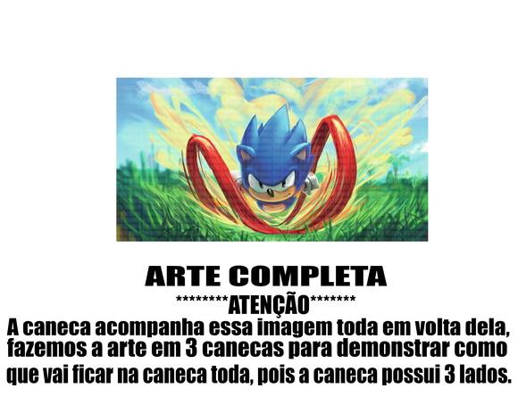 Caneca Polímero Sonic Personalizada