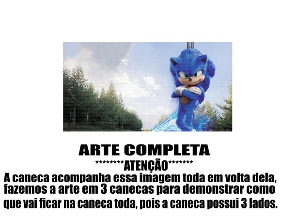 Caneca Polímero Sonic Personalizada