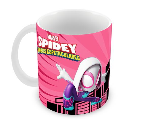 Caneca Polímero Spider e Seus Amigos Personalizada