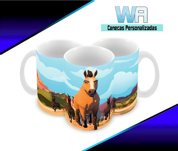 Caneca Polímero Spirit o Corcel Indomável Personalizada