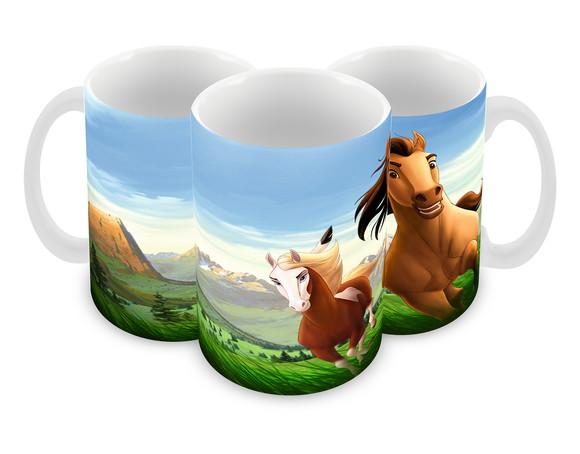 Caneca Polímero Spirit o Corcel Indomável Personalizada