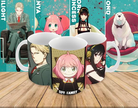 Caneca Polímero Spy x Family Personalizada