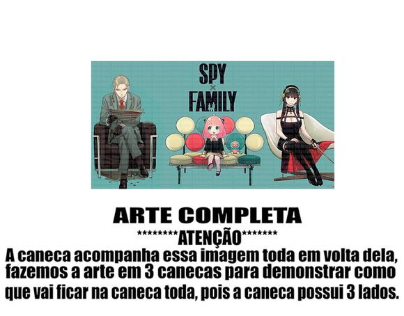 Caneca Polímero Spy x Family Personalizada