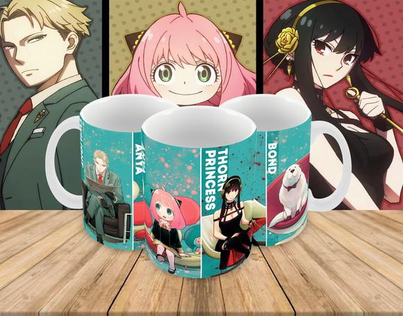 Caneca Polímero Spy x Family Personalizada
