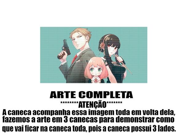Caneca Polímero Spy x Family Personalizada