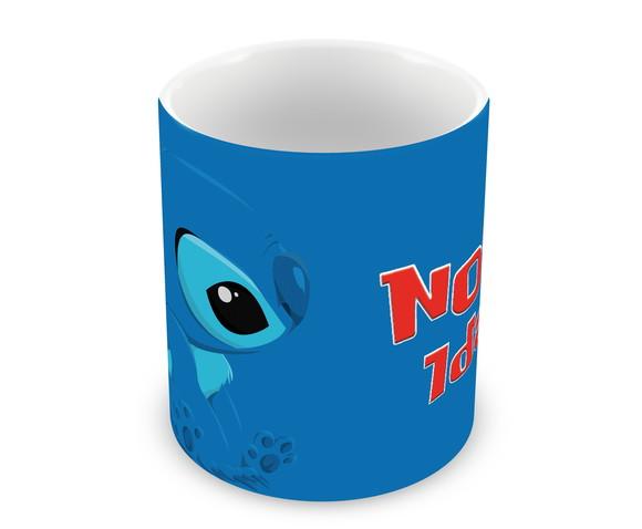 Caneca Polímero Stitch Nome e Idade Personalizada