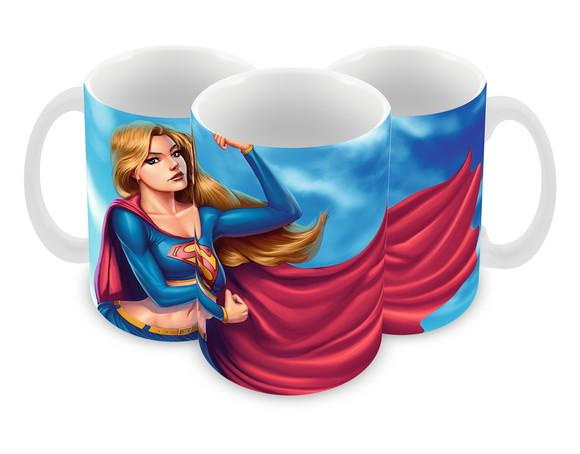 Caneca Polímero Super Girl Personalizada