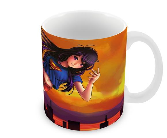 Caneca Polímero Super Girl Personalizada