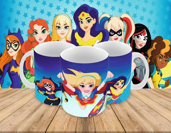 Caneca Polímero Super Heroínas Personalizada