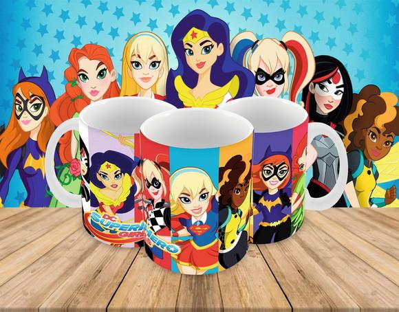 Caneca Polímero Super Heroínas Personalizada