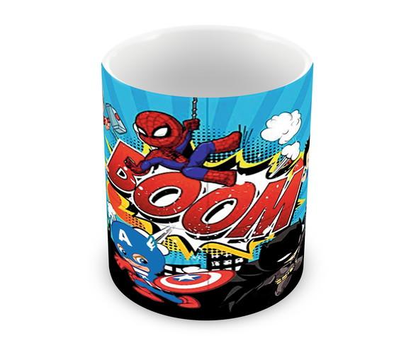 Caneca Polímero Super Heróis Baby Personalizada