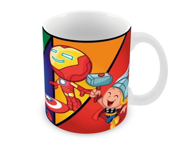 Caneca Polímero Super Heróis Baby Personalizada