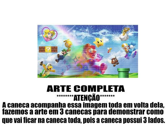 Caneca Polímero Super Mario Personalizada