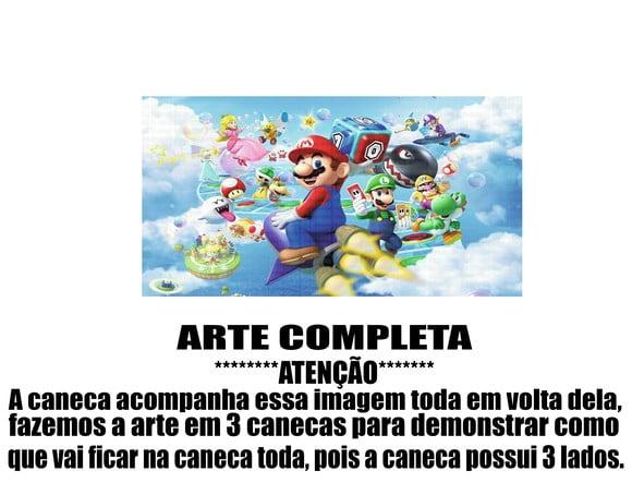 Caneca Polímero Super Mario Personalizada