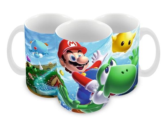 Caneca Polímero Super Mario Personalizada