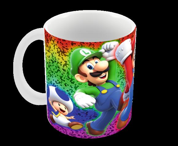 Caneca Polímero Super Mario Personalizada