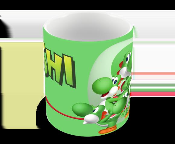 Caneca Polímero Super Mario Yoshi Personalizada