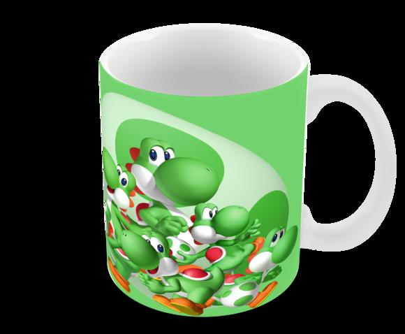 Caneca Polímero Super Mario Yoshi Personalizada