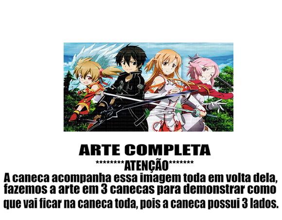 Caneca Polímero Sword Art Online Personalizada