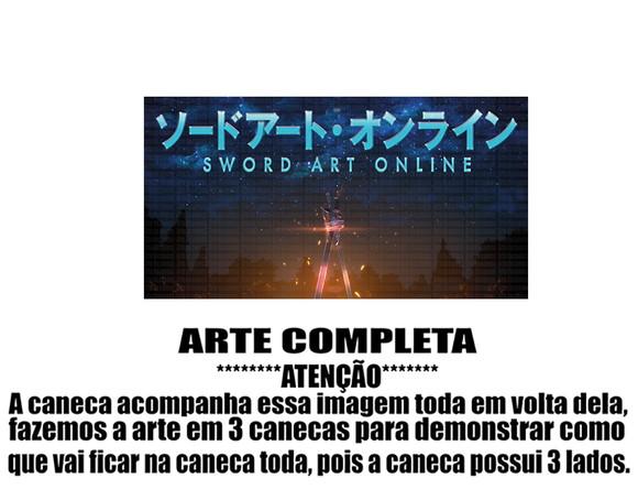 Caneca Polímero Sword Art Online Personalizada