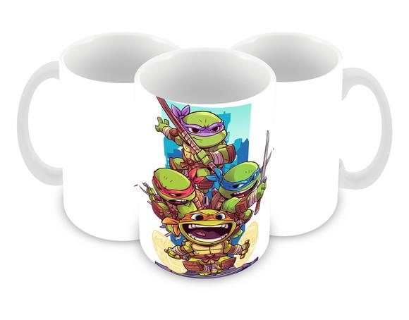 Caneca Polímero Tartarugas Ninja Personalizada