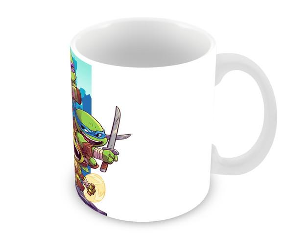 Caneca Polímero Tartarugas Ninja Personalizada