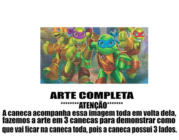 Caneca Polímero Tartarugas Ninja Personalizada