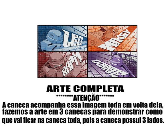 Caneca Polímero Tartarugas Ninja Personalizada