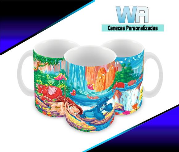 Caneca Polímero Tarzan Personalizada