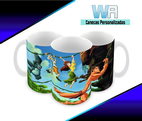 Caneca Polímero Tarzan Personalizada