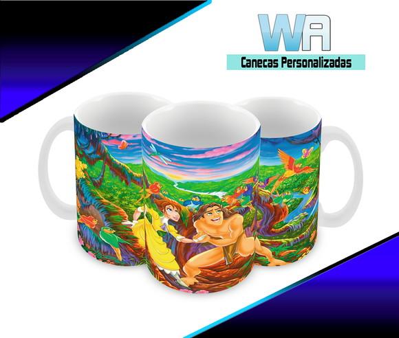 Caneca Polímero Tarzan Personalizada