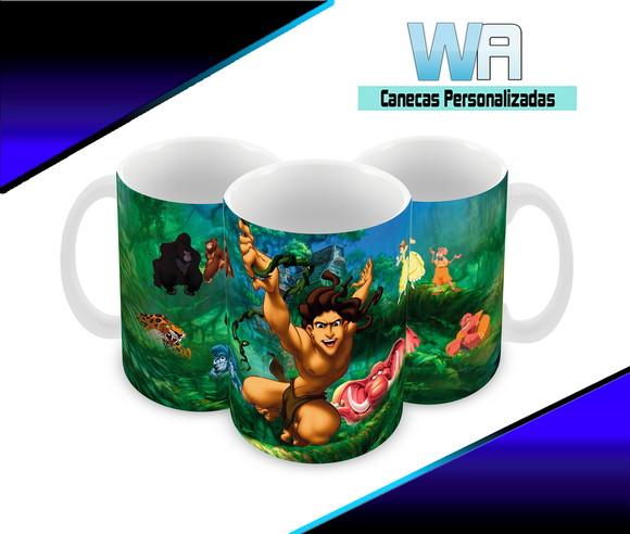 Caneca Polímero Tarzan Personalizada