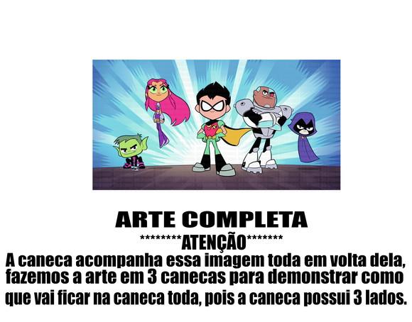 Caneca Polímero Teen Titans Go Personalizada