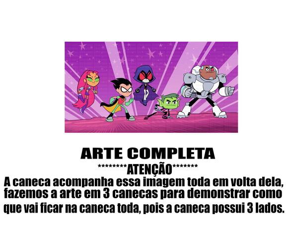Caneca Polímero Teen Titans Go Personalizada