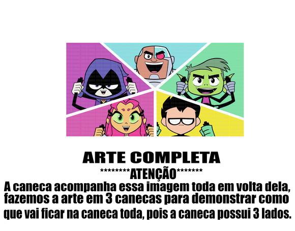 Caneca Polímero Teen Titans Go Personalizada
