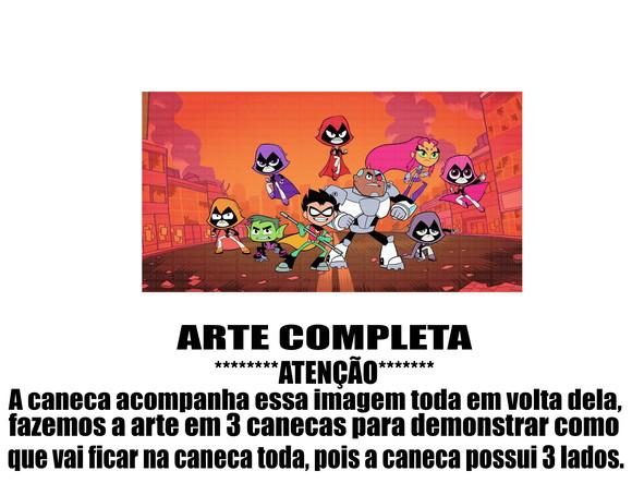 Caneca Polímero Teen Titans Go Personalizada