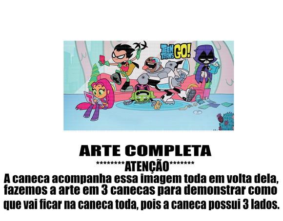 Caneca Polímero Teen Titans Go Personalizada