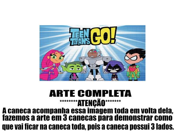 Caneca Polímero Teen Titans Go Personalizada