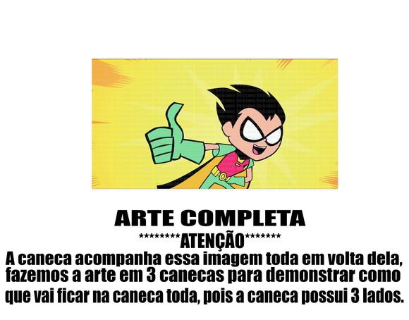 Caneca Polímero Teen Titans Go Personalizada