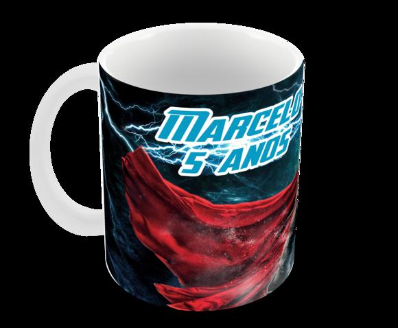 Caneca Polímero Thor com Nome Personalizada
