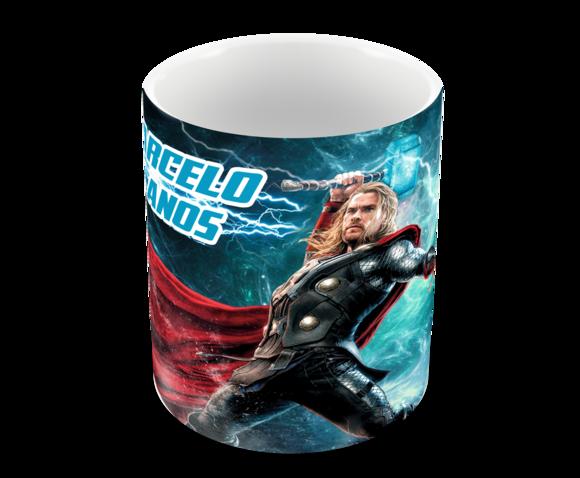 Caneca Polímero Thor com Nome Personalizada